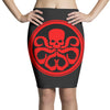 red art Pencil Skirts