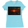 Florida Sunset Ladies Fitted T-Shirt