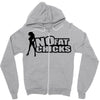 no fat chicks Zipper Hoodie