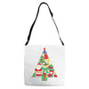christmas tree made of bells stocking santa Adjustable Strap Totes