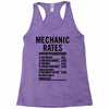 mechanic labour rates Racerback Tank