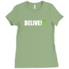belive alien Ladies Fitted T-Shirt
