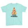 pizza lover's food pyramid Youth Tee