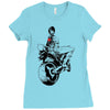biker girl Ladies Fitted T-Shirt