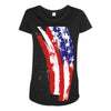 july 4th flag Maternity Scoop Neck T-shirt