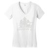 roughin' it roughing trailer camping camp Women's V-Neck T-Shirt