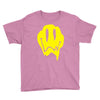 melting acid smiley face Youth Tee