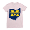 ohio for michigan Ladies Fitted T-Shirt