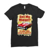 sell midget ideal christmas gift or present Ladies Fitted T-Shirt