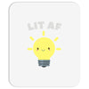 lit af kawaii light bulb Mousepad