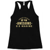 proud cousin of an awesome u.s marine Racerback Tank