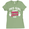 this girl loves drag racing Ladies Fitted T-Shirt