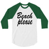 beach please 3/4 Sleeve Shirt