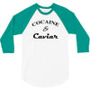 cocaine &amp; caviar t shirt top tee tshirt hipster wasted swag dope and h 3/4 Sleeve Shirt
