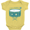 pounding away Baby Onesie