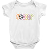 soccer neon rhinestud Baby Onesie