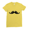 mustache Ladies Fitted T-Shirt
