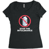 stop the intolerance Women's Triblend Scoop T-shirt