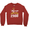 kings are born in 1988 Crewneck Sweatshirt