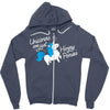 unicorns are just horny ponies Zipper Hoodie