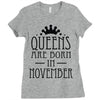 queens are born in november (2) Ladies Fitted T-Shirt