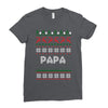 ugly christmas papa Ladies Fitted T-Shirt
