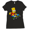 the simpson Ladies Fitted T-Shirt