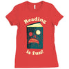reading is fun Ladies Fitted T-Shirt