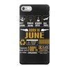 Born June Multitasking Problem Solving Tees iPhone 7 Case