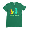 report abuse Ladies Fitted T-Shirt