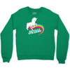 totally straight funny rainbow unicorn Crewneck Sweatshirt