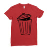 garbage ghost Ladies Fitted T-Shirt
