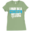 i may be a mechanic Ladies Fitted T-Shirt