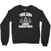 this girl loves christmas Crewneck Sweatshirt