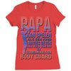 papa   body guard Ladies Fitted T-Shirt