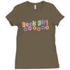 geek girl daisies Ladies Fitted T-Shirt