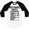 mechanic labour rates 3/4 Sleeve Shirt