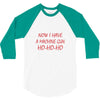 machine gun ho ho ho 3/4 Sleeve Shirt