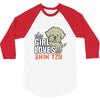 This Girl Loves Shih Tzu 3/4 Sleeve Shirt