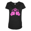 breast cancer fight Maternity Scoop Neck T-shirt