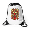 deer and monster Drawstring Bags