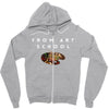 From Art School Zipper Hoodie