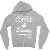 all i need is coffee sciossors Zipper Hoodie