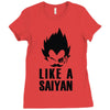 like a saiyan Ladies Fitted T-Shirt