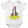 Giraffe Couple T shirts Baby Bodysuit