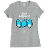 shit happens Ladies Fitted T-Shirt