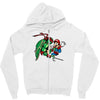 raphael meets mario Zipper Hoodie