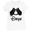 mickey mouse sexy dope Ladies Fitted T-Shirt