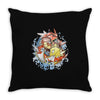 shining splash koi Throw Pillow