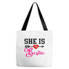 she is my bestie Tote Bags